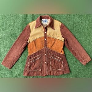 VTG 70’s Dotti Didit Corduroy Silver Studded Pearl Snap Jacket Women’s SZ Small